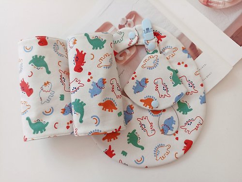 Shipping within 3 days] Dinosaur Ribbon Pacifier Wipe Pacifier Wipe Pacifier  Clip Bean Flannel Cloth Soothing Play - Shop sunny-babies Bibs - Pinkoi