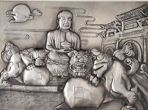移動的金工教室-輕鬆學錫雕 錫雕 彰化意象 卦山大佛 畫框
