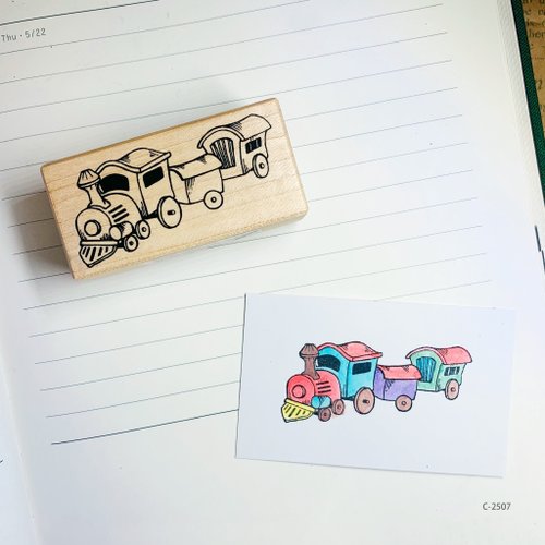 貝登堡K-KINGDOM 楓木印章-火車