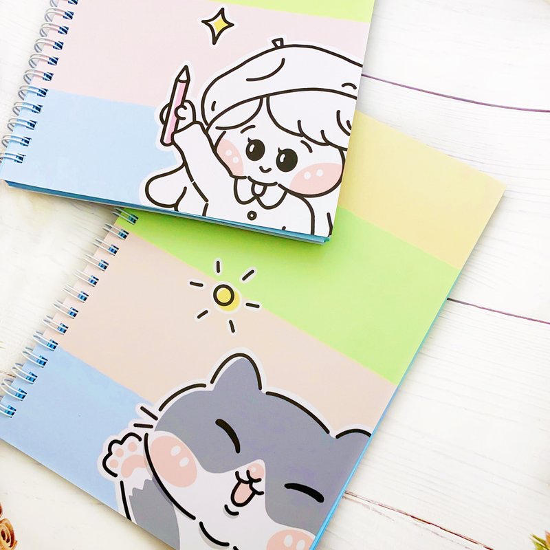 A5 notebook fog film cover - สมุดบันทึก/สมุดปฏิทิน - กระดาษ 