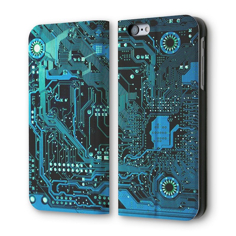 AppleWork iPhone 6/6S Plus 可立式翻蓋皮套 Matrix PSIB6P-031 - 手機殼/手機套 - 真皮 藍色