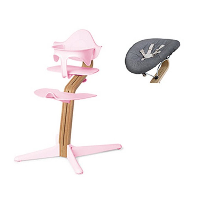 【寶貝好禮】Nomi 丹麥多階段兒童成長學習調節椅-豪華組- 粉色 - 其他 - 其他材質 粉紅色