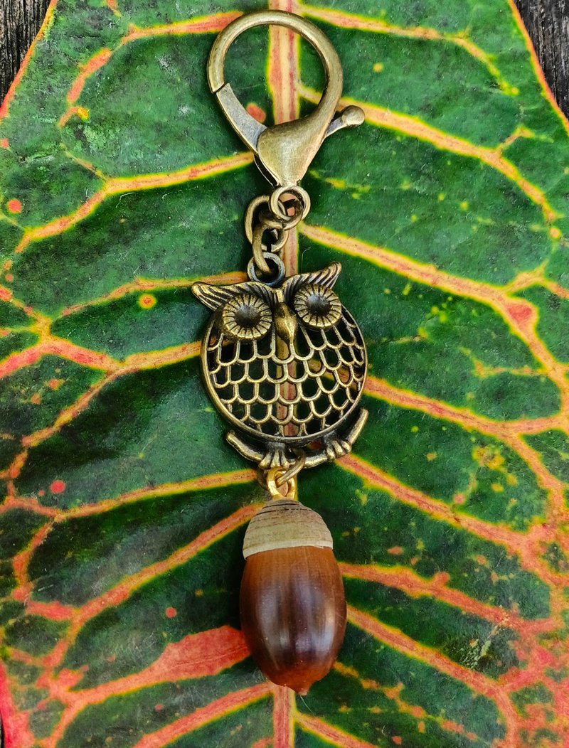 木の実と種のキーホルダー - アオガシラ - キーホルダー・キーケース - その他の素材 