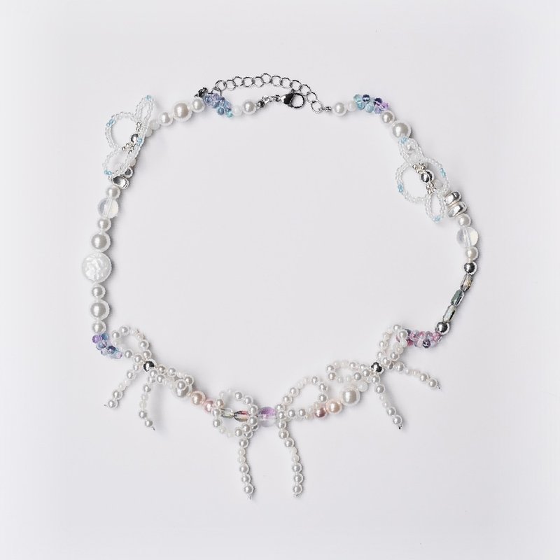 【可客製】月之夢－通勤百搭/珍珠項鍊 | 豬寶盒手作飾品 | - 項鍊 - 珍珠 白色