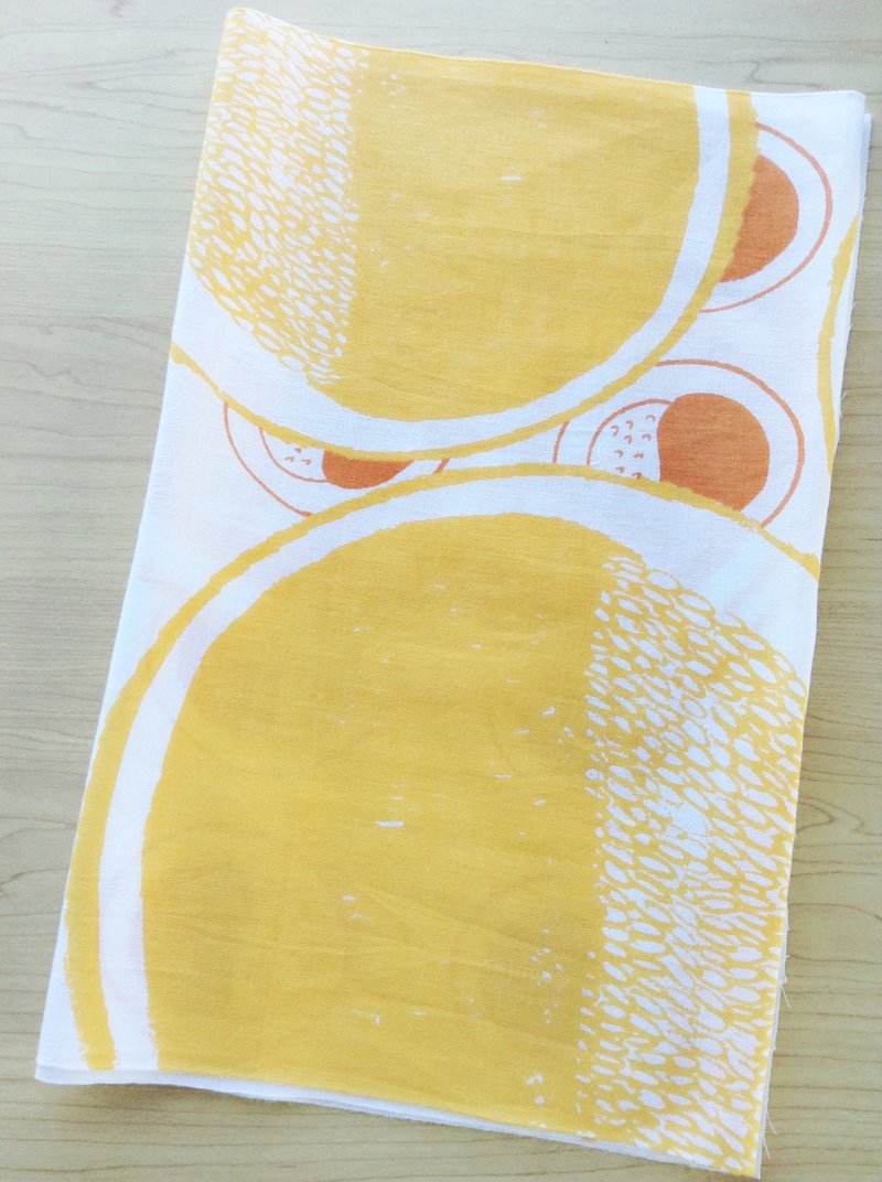 セール品　カレー　手ぬぐい - 其他 - 棉．麻 橘色