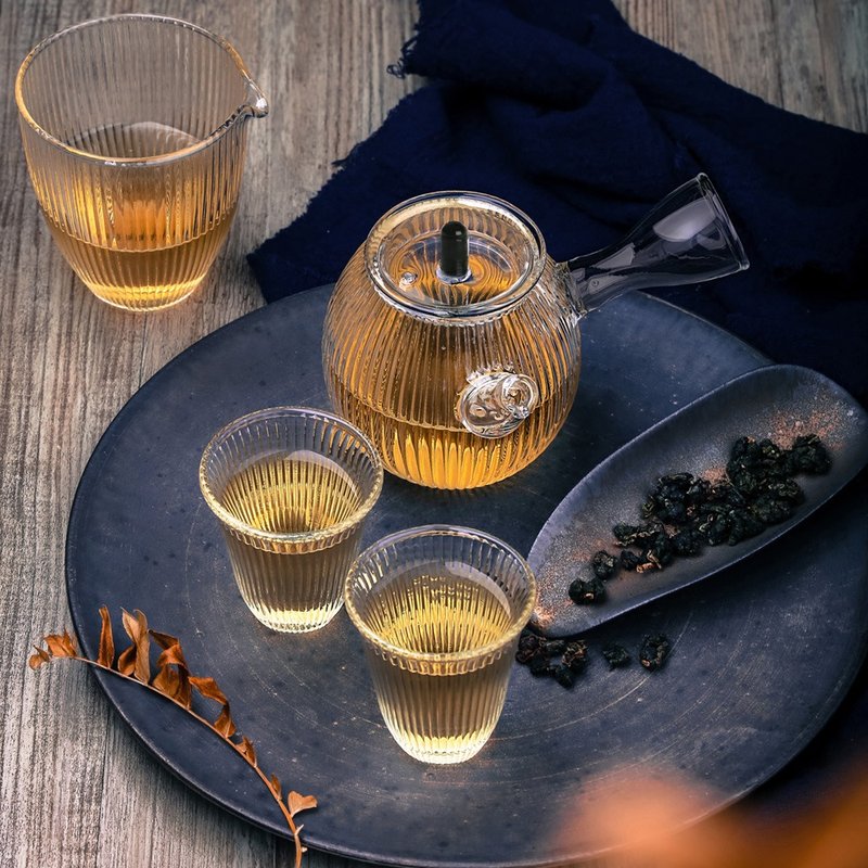 束光(急須壺+公杯+2單杯)4入禮盒 - 茶壺/茶杯/茶具 - 玻璃 透明