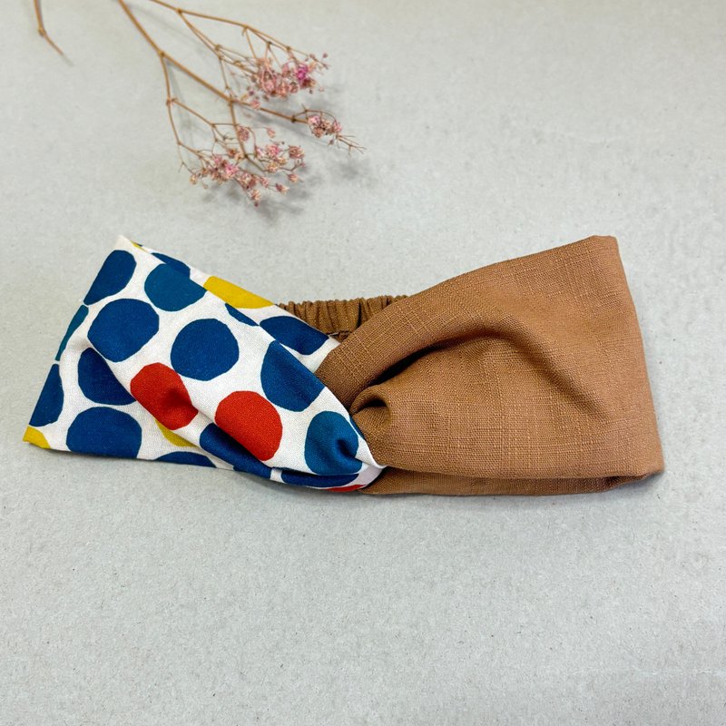 Brown Boni | Crossover Headband - Headbands - Cotton & Hemp Multicolor