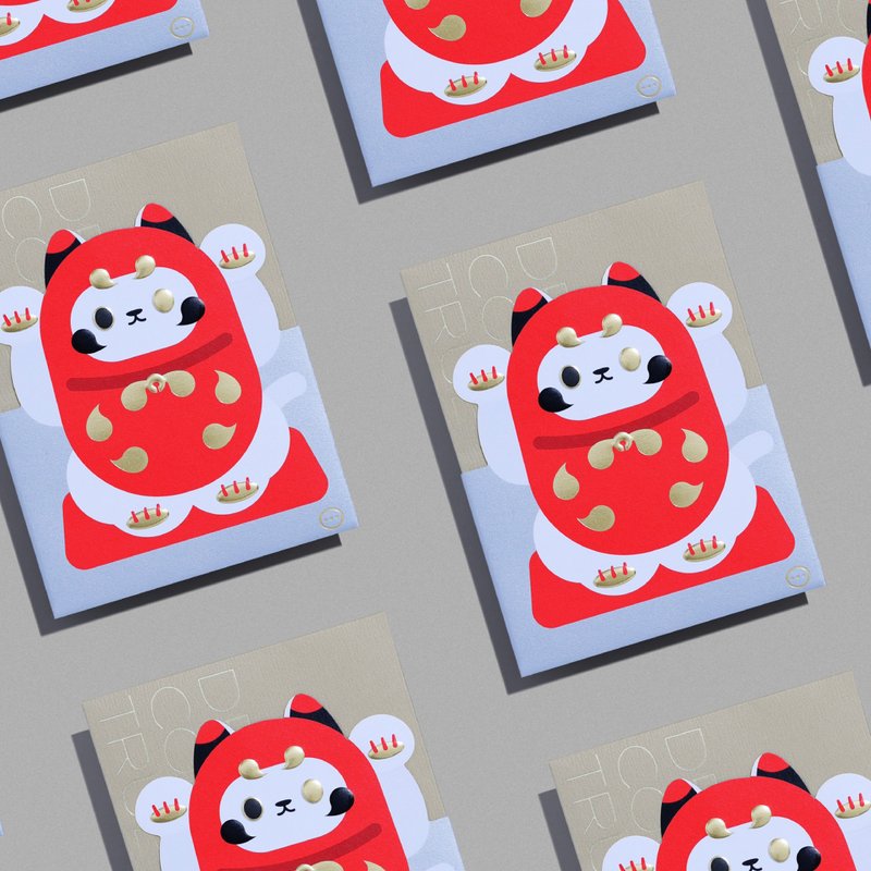 Fortune Kitty - Red Packet / Lai See Box Set (8pcs) - Chinese New Year - Paper 