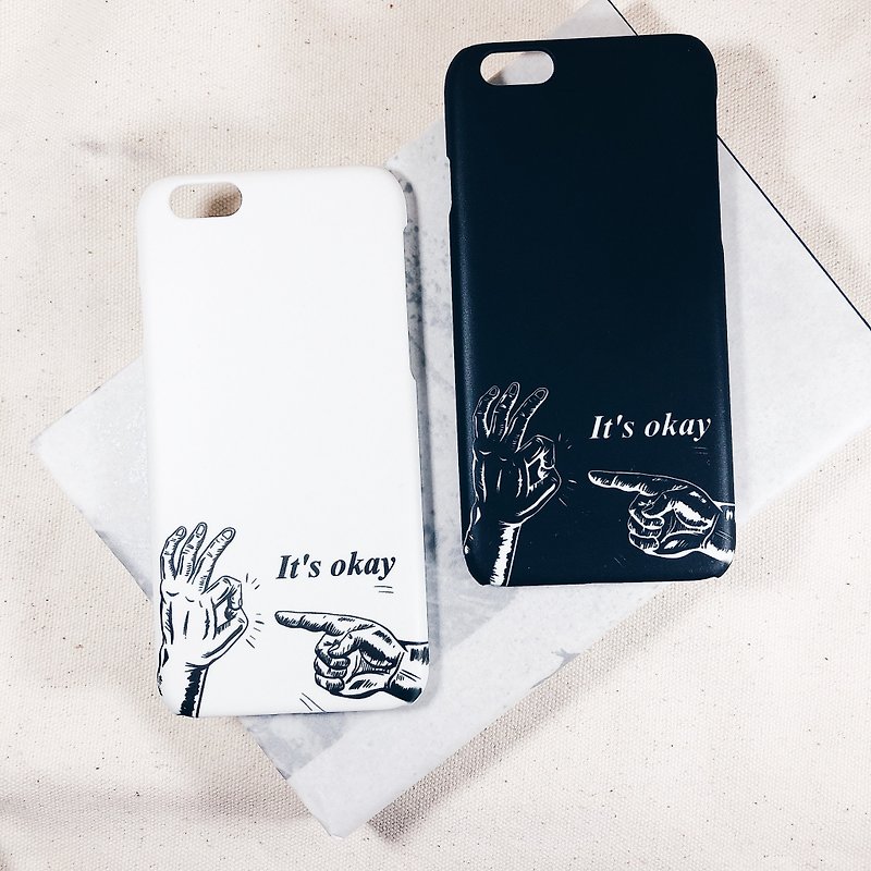 It's okay - iPhone case - Phone Cases - Plastic White