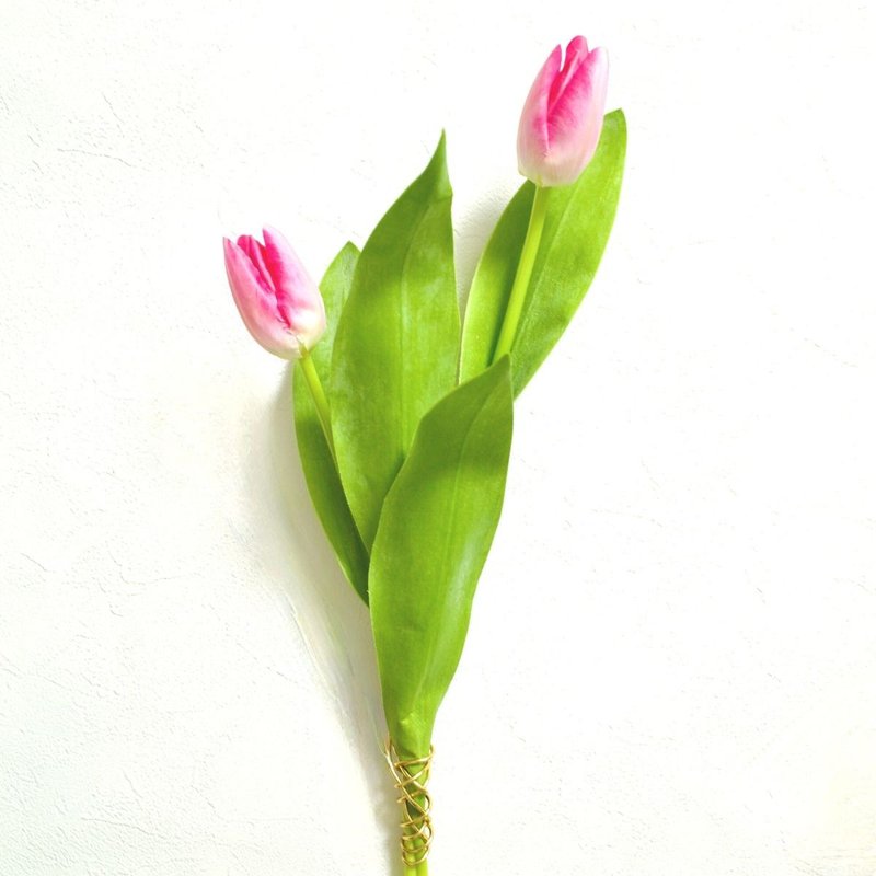 Tulip Wall Decoration Artificial Flower Imitation Pink Wall Hanging Decoration - Wall Décor - Other Materials Pink