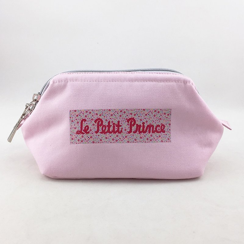The Little Prince Classic authorization - Cosmetic (pink) - กระเป๋าเครื่องสำอาง - ผ้าฝ้าย/ผ้าลินิน สีแดง