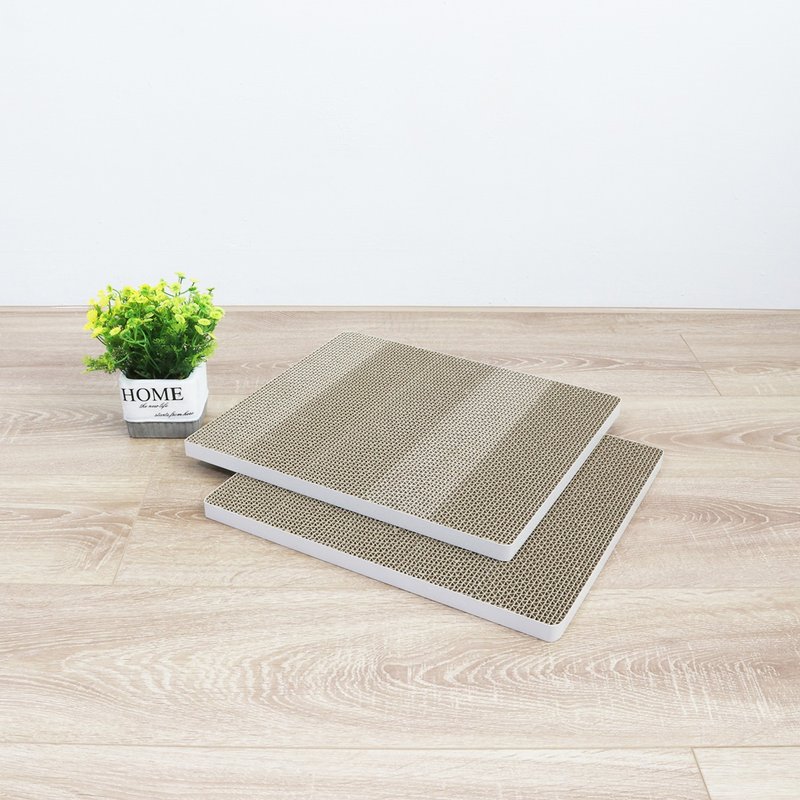 【Ange Home】Upright Shattering Pad (Environmental Replacement Pack of 2 Pieces) - Fresh White - กระบะทรายแมว - กระดาษ ขาว