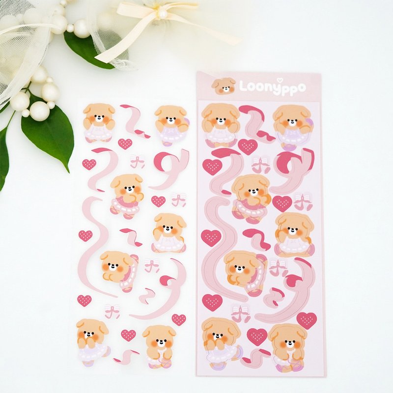 Ballet class sticker - สติกเกอร์ - กระดาษ สึชมพู