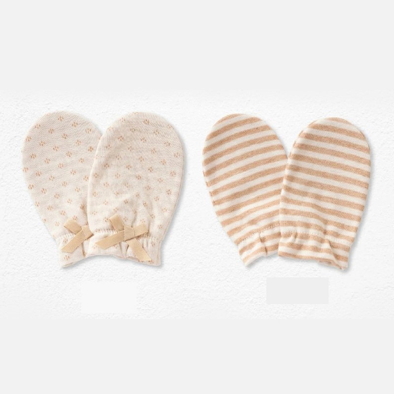 [Japanese OP mini] Organic cotton baby gloves available in 2 styles - Other - Cotton & Hemp 