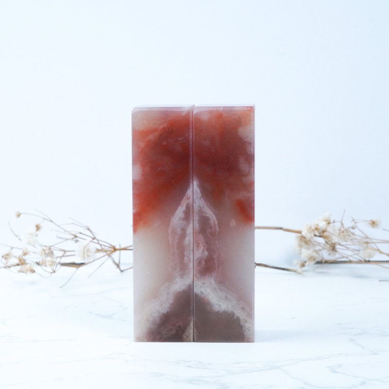 客製化手工印章-|老撾石對章-1.8x1.8CM|送禮手工篆刻印章 - 印章/印台 - 石頭 