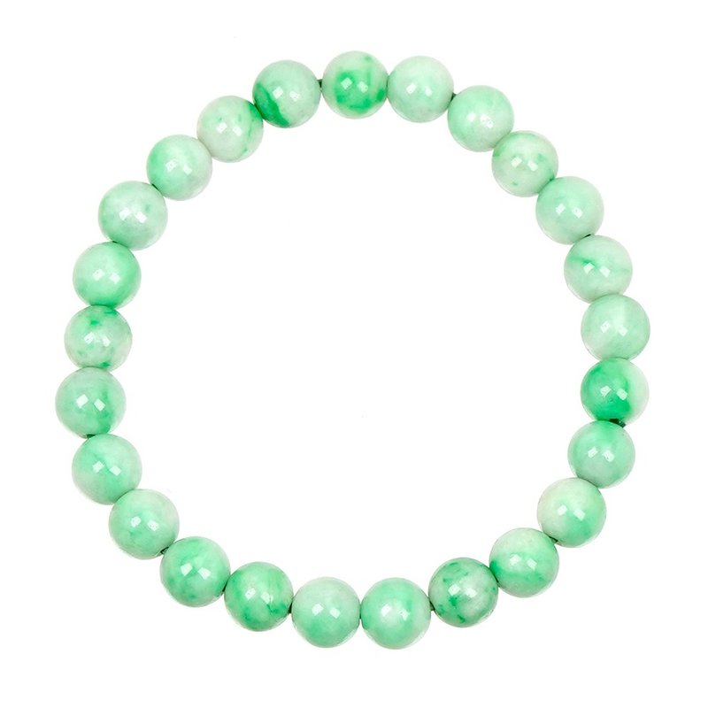 Jadeite Green 6.8-7.3mm Bracelets - สร้อยข้อมือ - เครื่องประดับพลอย หลากหลายสี