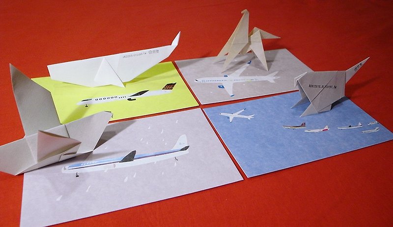 Airplane travel series ✈ postcard - การ์ด/โปสการ์ด - กระดาษ 