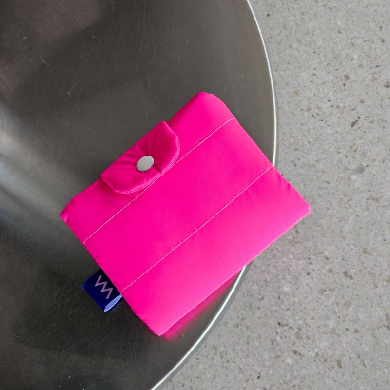 Bubble wallet - Neon pink - กระเป๋าสตางค์ - ไนลอน สึชมพู