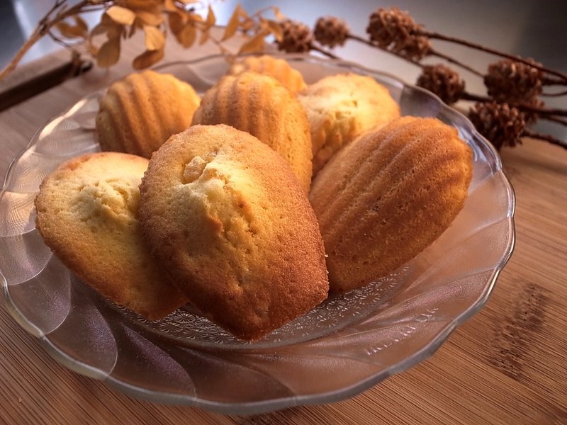 法式手工甜點心 橙香瑪德蓮 蛋糕 餅乾 下午茶 ☆ 一份4個 - 手工餅乾 - 新鮮食材 黃色