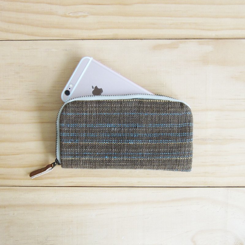 Brown-Blue Mobile phone Bags for I-Phone 7 - Other - Cotton & Hemp Brown