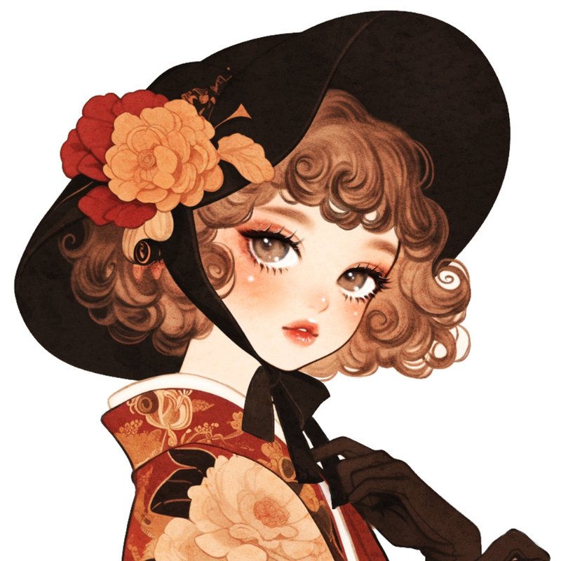 オリジナルステッカー【浪漫ノスタルジヰ・A】 - 貼紙 - 紙 