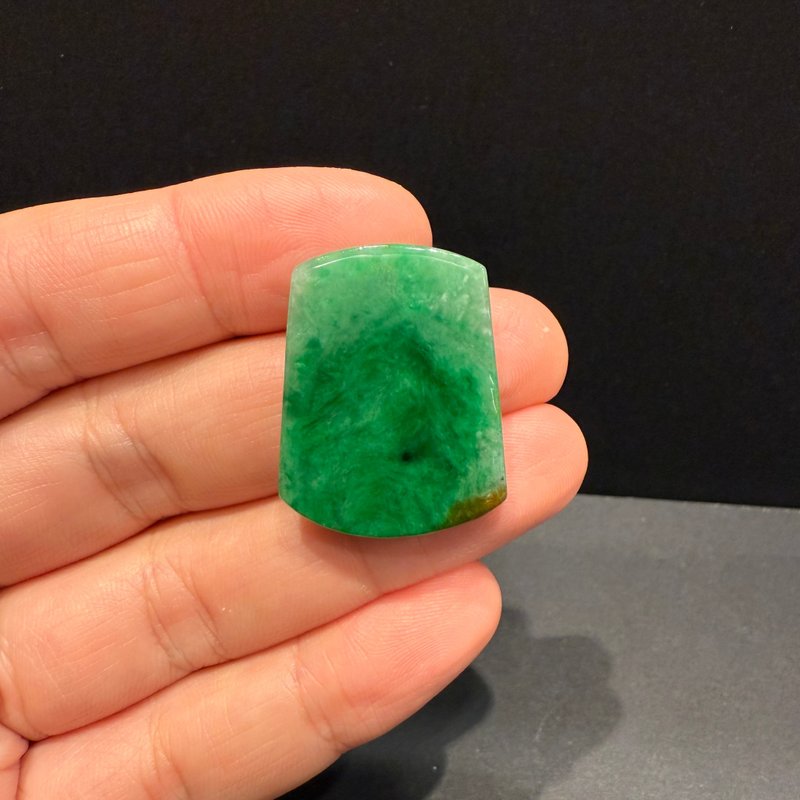 瀚玉珠寶 天然A貨翡翠 滿綠無事牌 老坑綠 天然緬甸玉牌 無飾牌 - 其他 - 玉石 