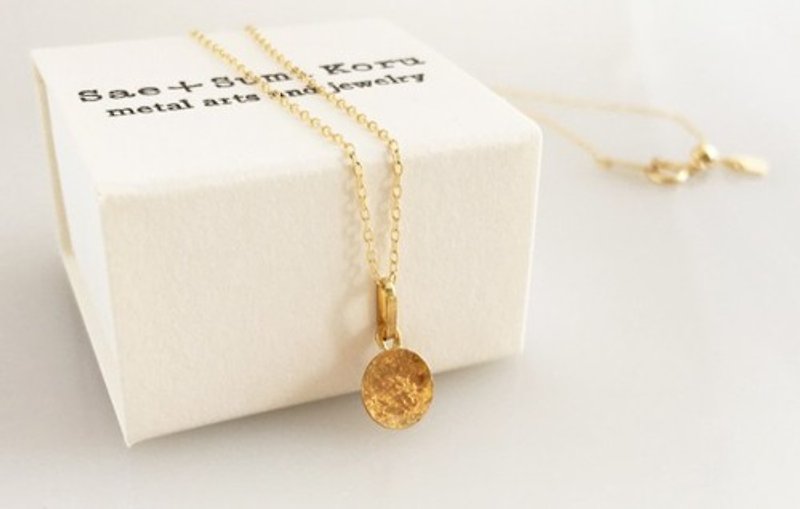 Pure Gold Full Moon ◇ Pendant Top ◇ K24 Pure Gold Full Moon Pendant Top - สร้อยคอ - โลหะ 