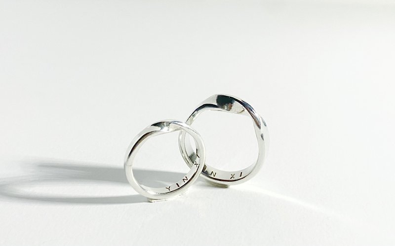 Mobius style Hsinchu metalworking one day experience handmade sterling silver ring - งานโลหะ/เครื่องประดับ - เงินแท้ 