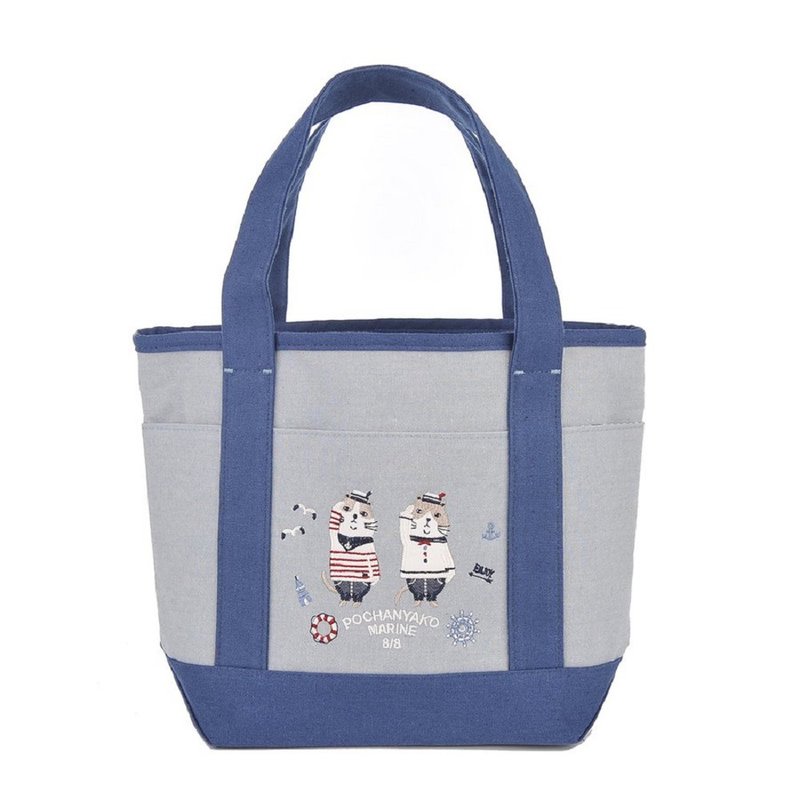 Kusuguru Japan Legion Series Navy Style Large Capacity Portable Storage Bag Blue - Handbags & Totes - Other Man-Made Fibers Blue