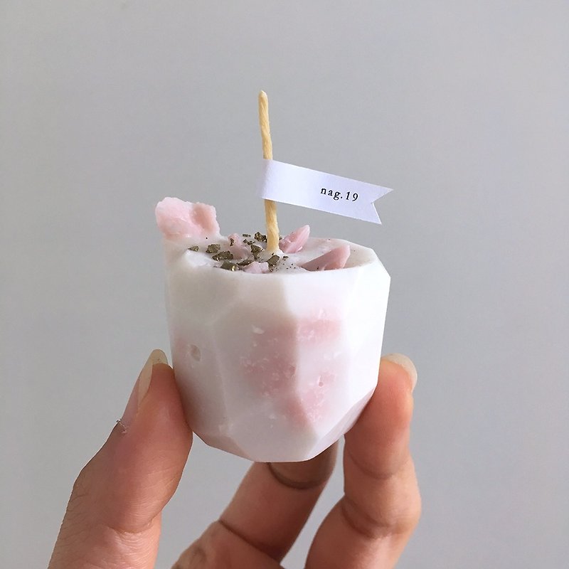 Cubes | soy wax candle handmade soy candle #s - Candles & Candle Holders - Wax Pink