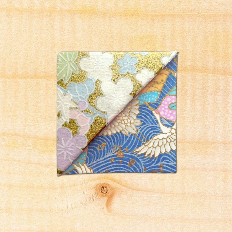 Flower Corner Bookmark-Japanese Imported Washi / Handmade Bookmark -bookmark#051 - Bookmarks - Paper 