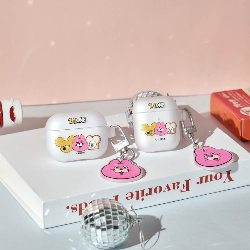 ZIZONE夥伴大頭款強悍防摔AirPods保護套(附吊飾) - AirPods/耳機保護套 - 塑膠 多色
