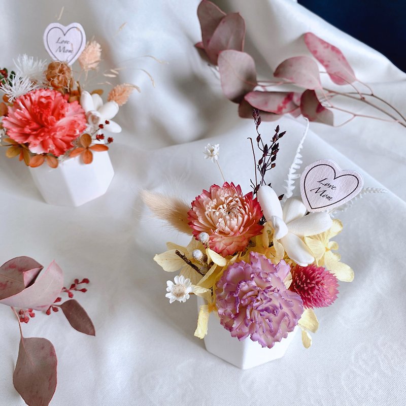Mother's Day Gypsum Fragrance Small Potted Flower Material Pack - เทียนหอม/น้ำหอม/สบู่แฮนด์เมด - วัสดุอื่นๆ หลากหลายสี
