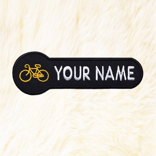 24PlanetsStudio Bicycle Personalized Iron on Patch Your Name Your Text Buy 3 Get 1 Free