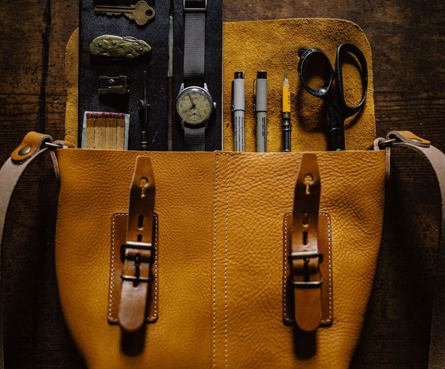 Bleu de Chauffe-Louis Side Backpack_Classic ブラウン