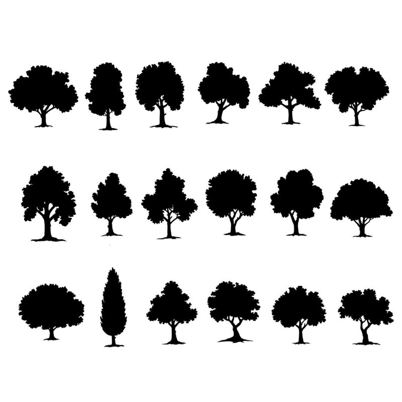 Tree svg, trees svg, tree eps, trees eps, tree template, tree png, trees png - 圖文模板設計 - 其他材質 