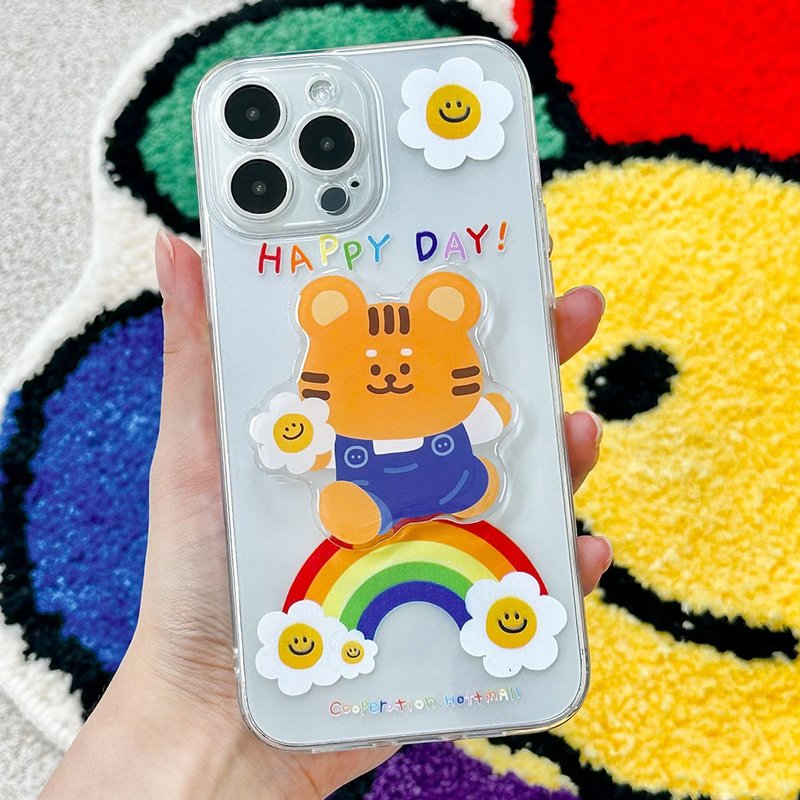 Tiger grip smartphone acrylic smart tok - 手機配件 - 壓克力 橘色
