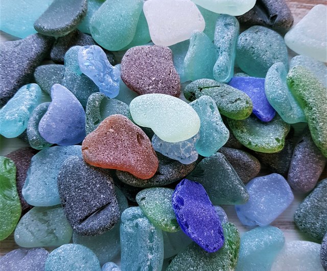 大きなシーグラス。あなたの工芸品のための本物のシーグラス。 1