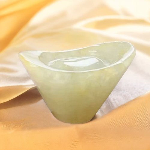 瓔珞翡翠 飄黃翡翠元寶| 天然緬甸玉翡翠A貨 | 送禮
