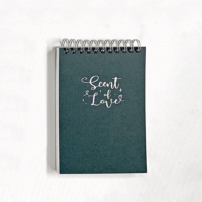 【Scented Notebook】A6-Blue Agava&Cacao Scent - สมุดบันทึก/สมุดปฏิทิน - กระดาษ สีเขียว