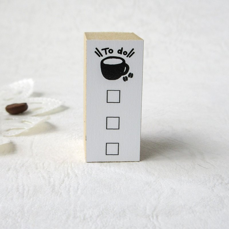 Coffee stamp /TO DO stamp : 3 items - ตราปั๊ม/สแตมป์/หมึก - ยาง 