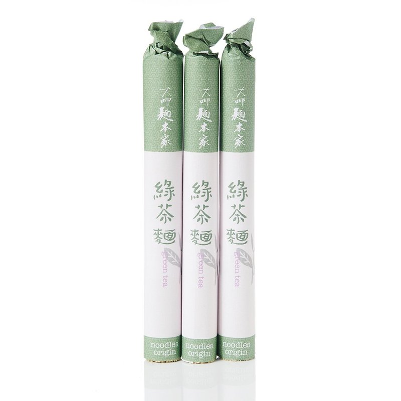 Green tea noodles 300g / 3 servings - บะหมี่ - อาหารสด สีเขียว