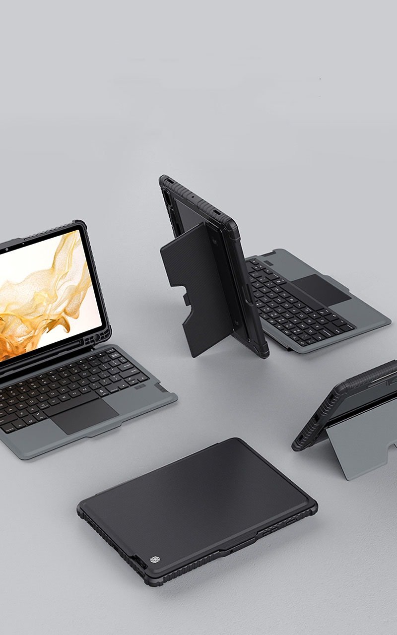SAMSUNG Tab S8/S8 5G Powerful Keyboard Case (New) - เคสแท็บเล็ต - พลาสติก สีดำ