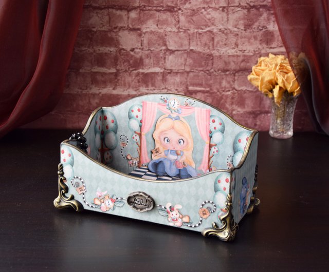 Gift for kid Alice in Wonderland Jewelry box Whimsical furniture Baby box -  Shop HelenRomanenko Storage - Pinkoi