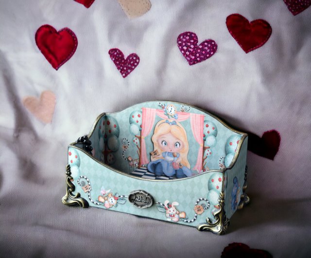 Gift for kid Alice in Wonderland Jewelry box Whimsical furniture Baby box -  Shop HelenRomanenko Storage - Pinkoi