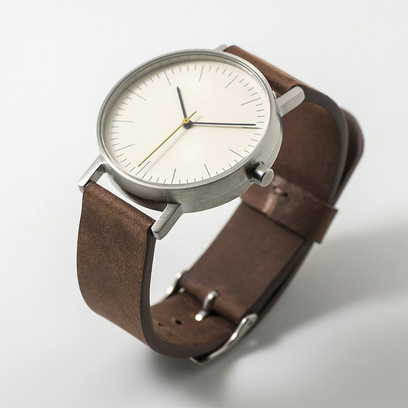 BIJOUONE WATCHES Piguet watches Oak Bay B001 series Swiss movement quartz watch retro minimalist 001-SBR Silver / Matte - นาฬิกาผู้หญิง - วัสดุอื่นๆ สีเงิน
