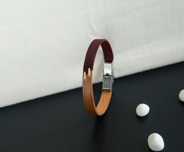 カスタマイズされた作品// 45度シリーズ手縫いの手作りレザー