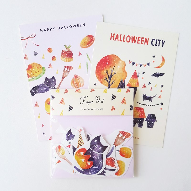 Halloween limited product free shipping gift group - สติกเกอร์ - กระดาษ สีม่วง
