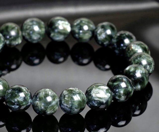 セラフィナイトブレスレット17cm 高品質++]セラフィナイト