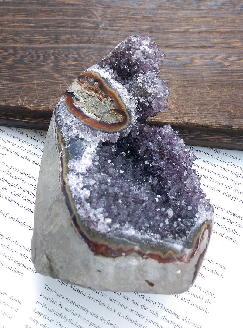 Amethyst  烏拉圭產地 原皮紫水晶  紫水晶晶鎮 天然礦石 原礦 - 擺飾/家飾品 - 其他材質 